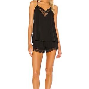 Flora Nikrooz Black Lace Sleepwear Set